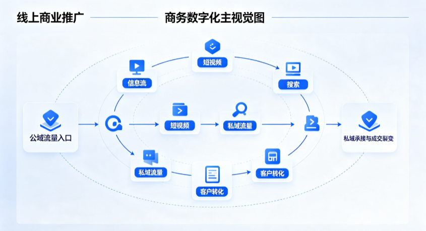 南充线上商业推广怎么做？全域流量闭环搭建与低成本转化实战指南